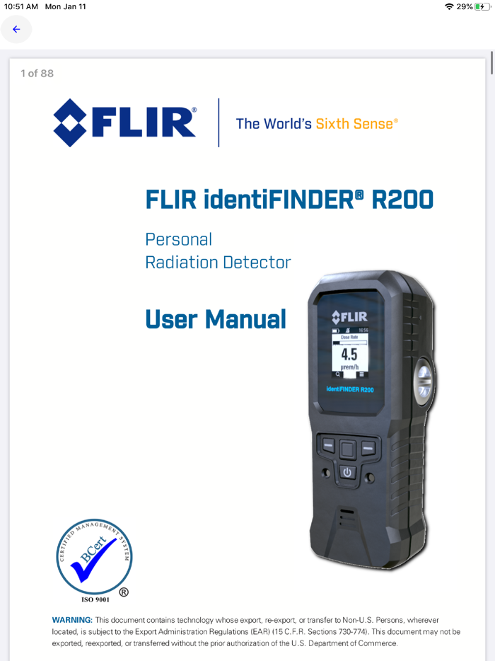 FLIR RAD Train
