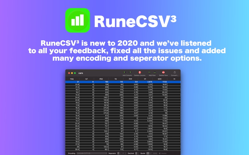 runecsv 3 - csv editor iphone screenshot 1