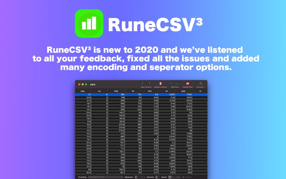 RuneCSV 3 - CSV Editor - 3.1.2 - (macOS)