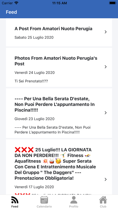 Amatori Nuoto Perugia Screenshot