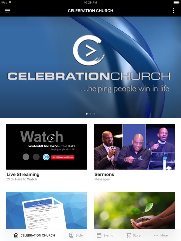 CELEBRATION CHURCH at Columbia iPad screenshot 1 - Lifestyle app