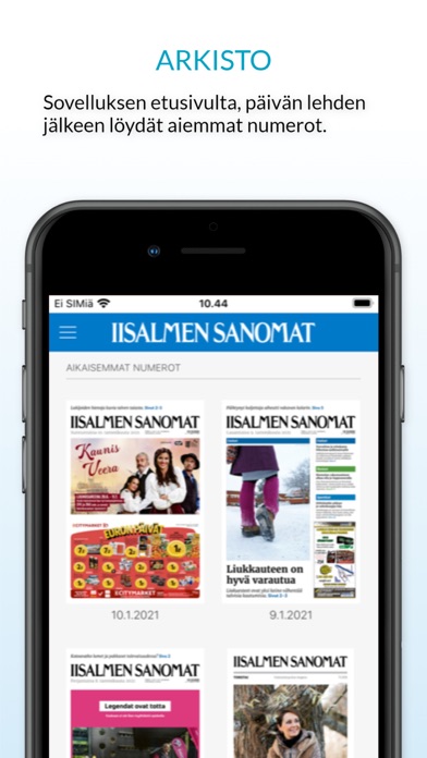 Iisalmen Sanomat, päivän lehti Screenshot