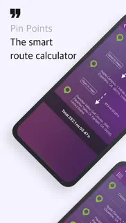 pin points distance calculator iphone screenshot 1