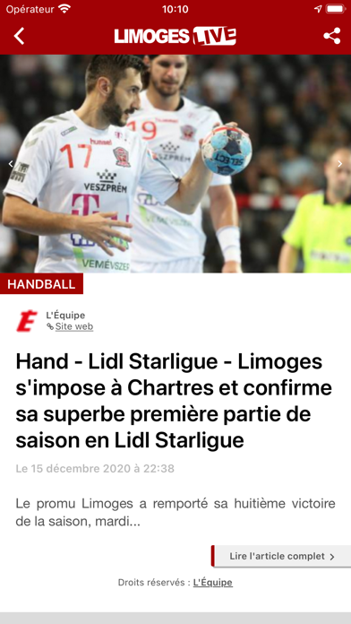 Limoges Live : Actu & Sport Screenshot