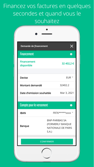 Screenshot #2 pour MyView de BNP Paribas Factor