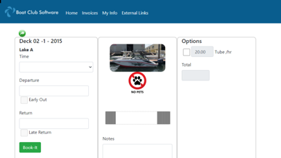 Boat Club App Screenshot