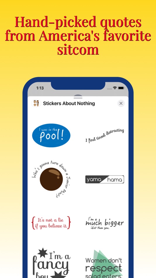#3. Stickers About Nothing (iOS) Ved: rakTech LLC