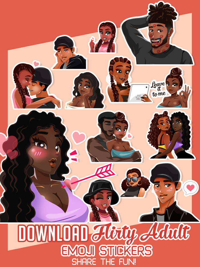 Flirty Adult Emoji Stickers