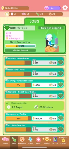 Crush Crush - Idle Dating Sim screenshot 4