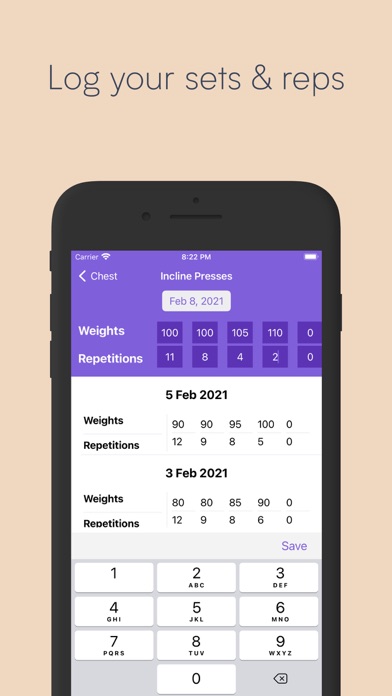 Workout Diary: Fitness Screenshot