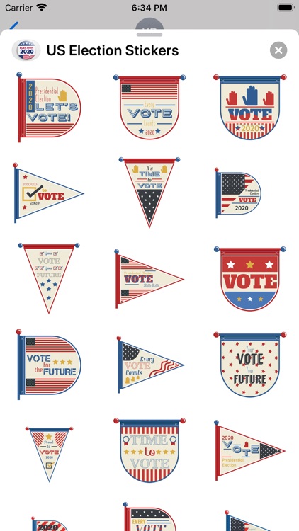 US Election 2020 Stickers