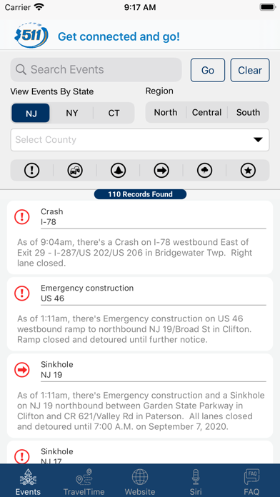 New Jersey Traffic Screenshot