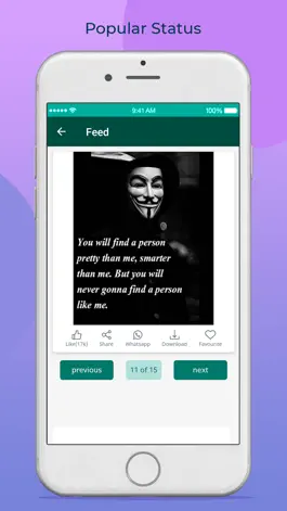 Game screenshot Like- Status for Whatsap  New hack