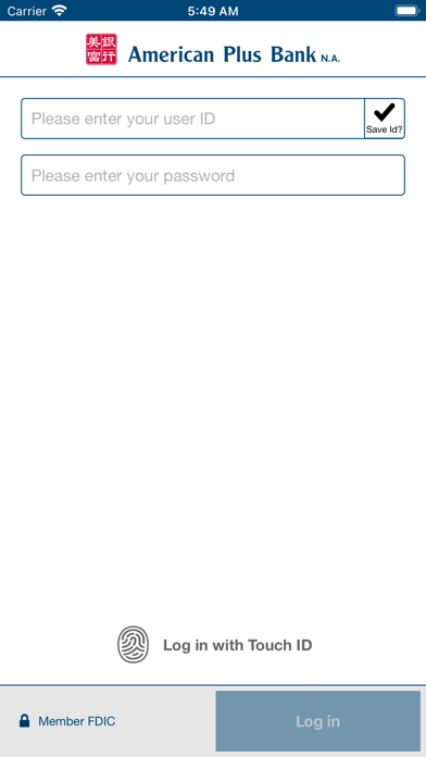 American Plus Bank Business Screenshot