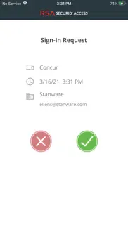 rsa securid authenticate iphone screenshot 2