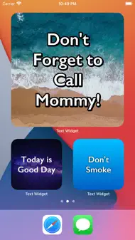 Text Widget on Home Screen iphone bilder 0