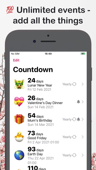 Countdown with Emoji screenshot 2