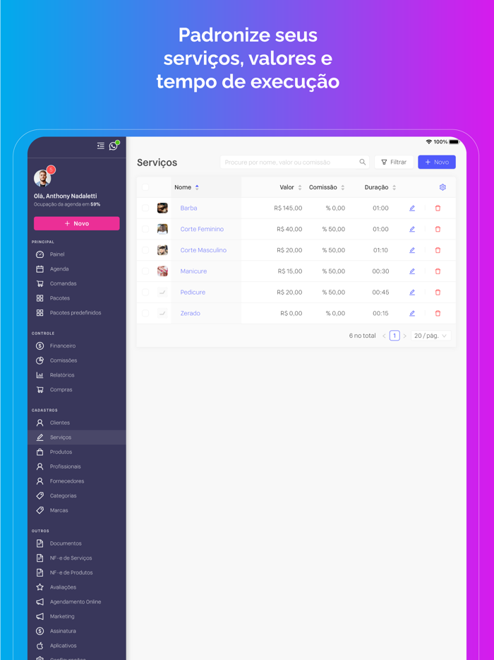 Agenda Pro para profissionais