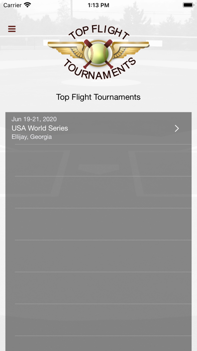 Top Flight Tournaments Screenshot