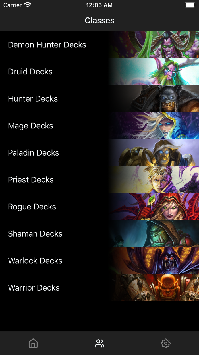 Standard Decks for Hearthstone