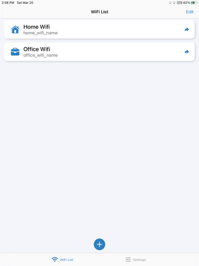 Wifi Share: password manager Screenshot
