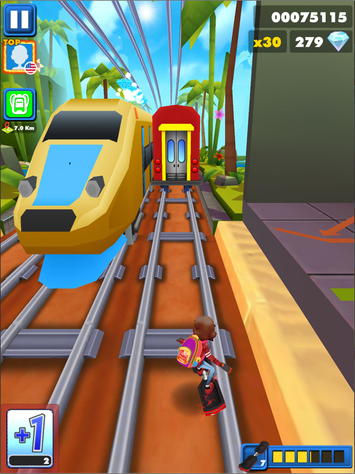 3D Endless Runner Trains City