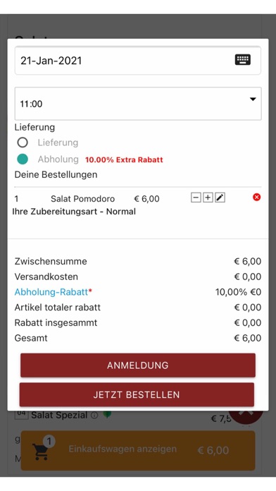Piccobello Lieferservice Screenshot