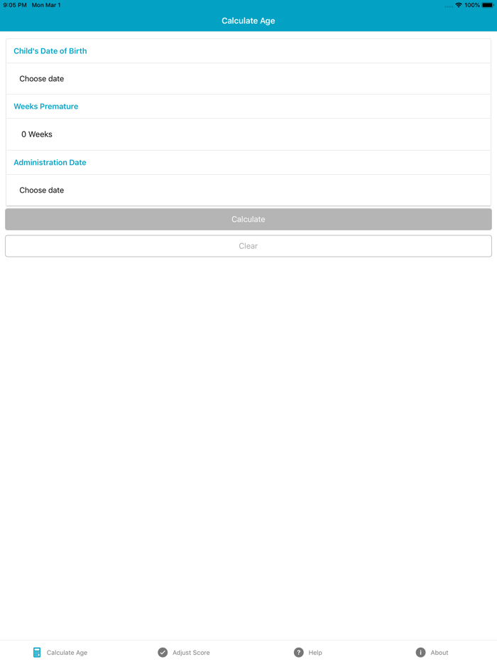ASQ Age and Score Calculator