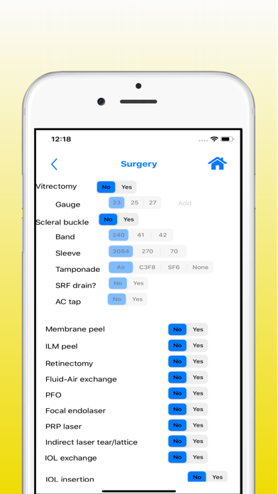 Eye Surgery Log iPhone screenshot 4 - Education app