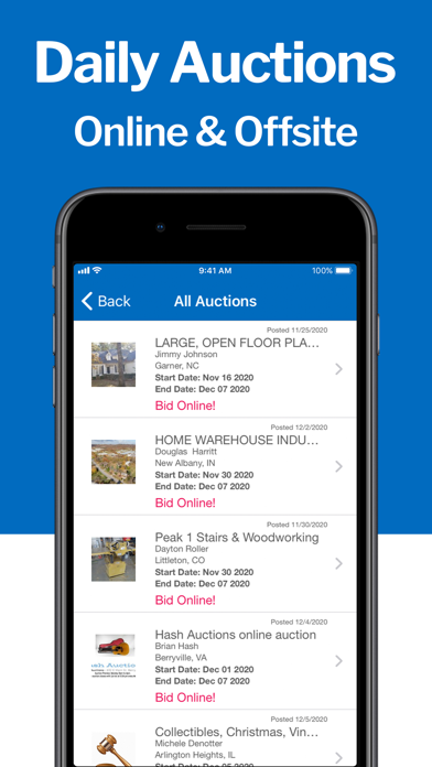 Auctioneer- Auctions Screenshot