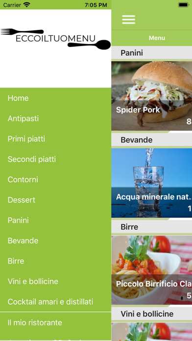 Ecco Il Tuo Menu Screenshot