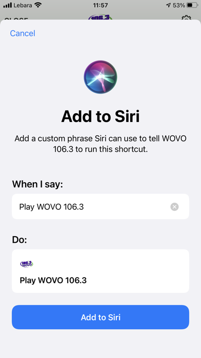 WOVO 106.3 Screenshot