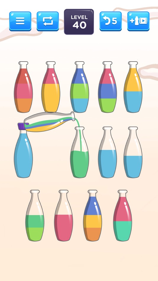 #5. Liquid Sort Puzzle (iOS) By: ICEBEAR., JSC