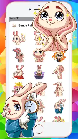 Game screenshot Gentle Rabbit Stickers Pack mod apk