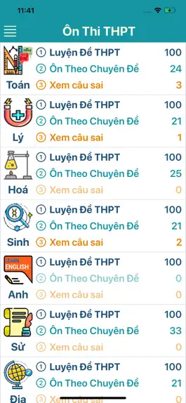 Game screenshot Ôn Thi THPT - Đại Học mod apk