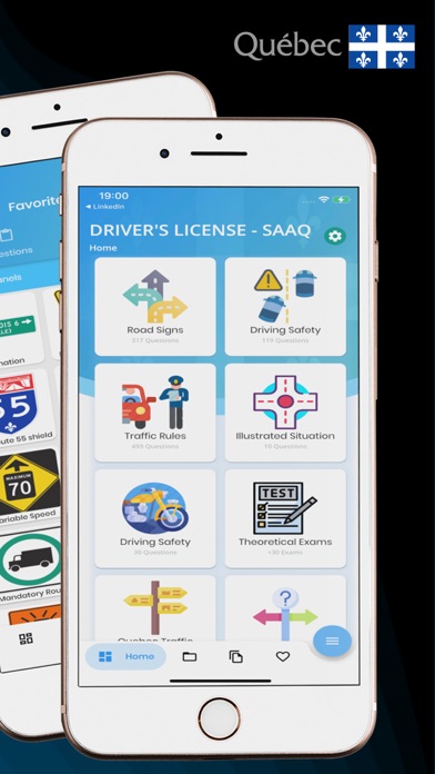 Quebec Driving Practice Test Screenshot
