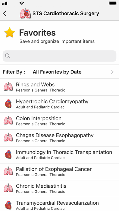 STS Cardiothoracic Surgery Screenshot