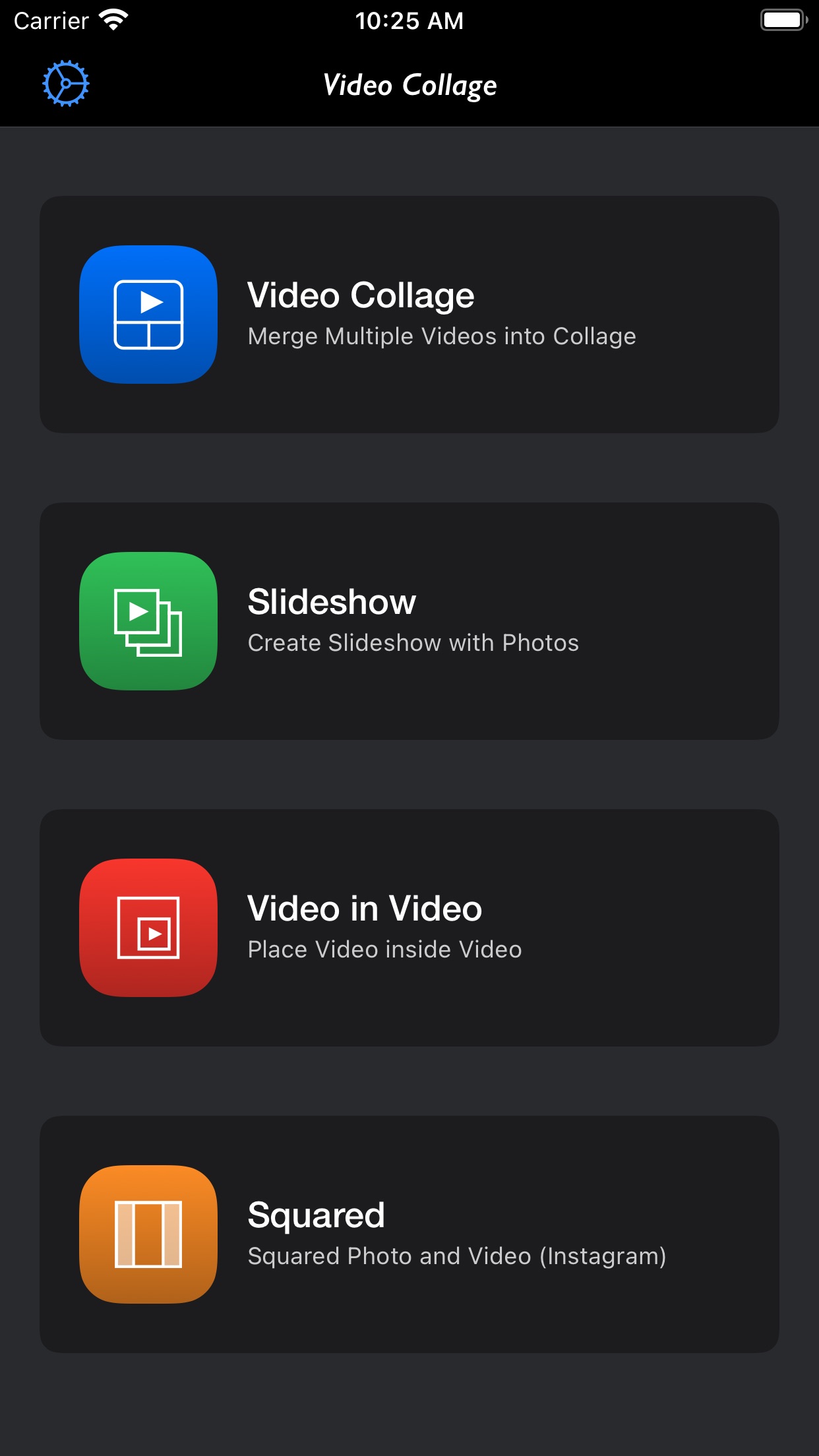 Screenshot do app Video Collage - Stitch Videos