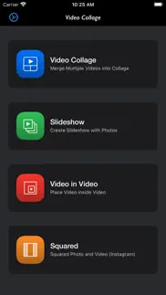 video collage - stitch videos iphone screenshot 1