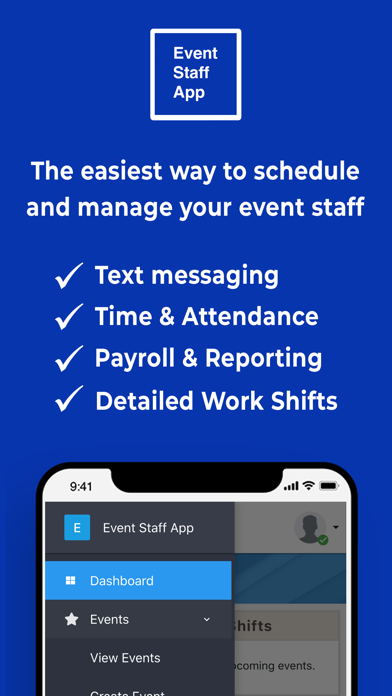 Event Staff App Screenshot