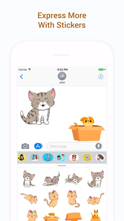 Cute Cat Chat Funny Stickers screenshot-3