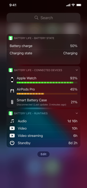 ‎Battery Life Screenshot