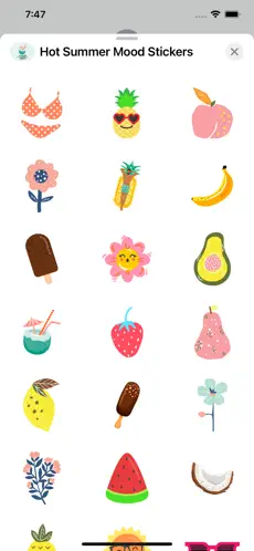 Imágen 2 Hot Summer Mood Stickers iphone
