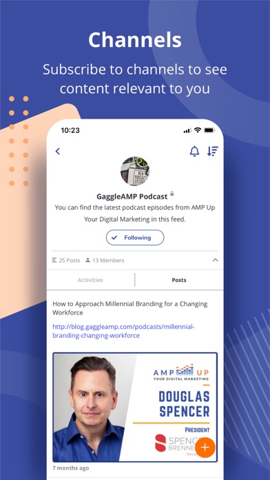 GaggleAMP - Social. Advocacy. Screenshot