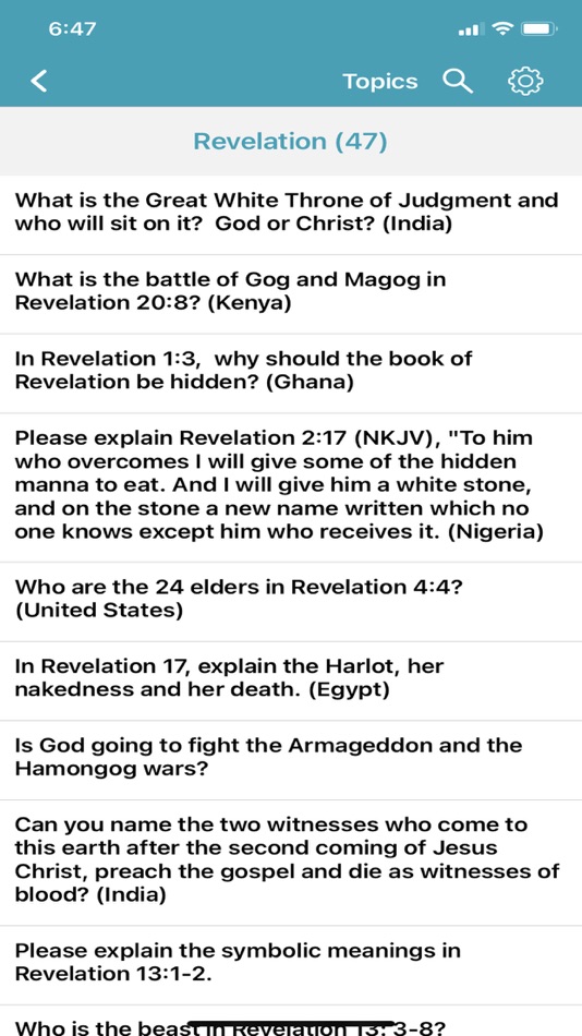 #6. Bible Questions & Answers -FAQ (iOS) 由: John Bivol