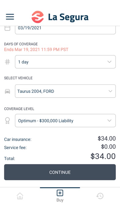 La Segura Mexico Insurance Screenshot