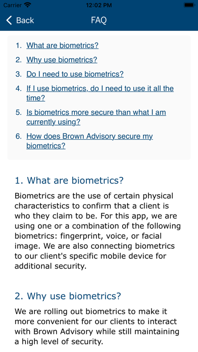 Brown Advisory BSecure Screenshot