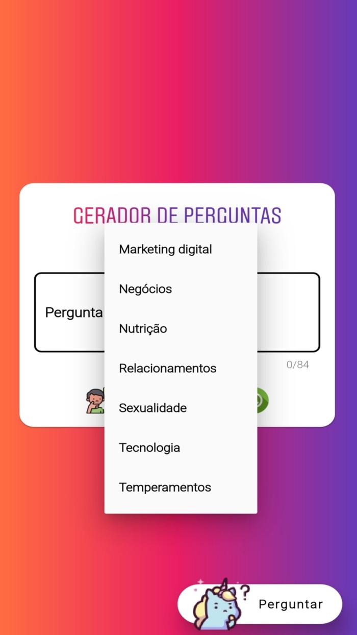 Gerador de perguntas - IG