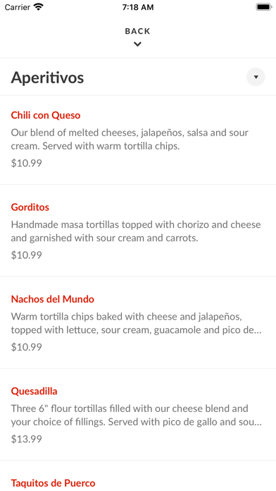 La Paloma Mexican Restaurant Screenshot