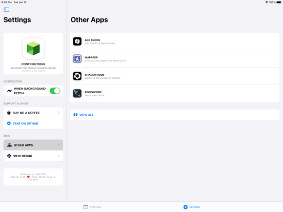 Screenshot #5 pour Contributions for GitHub